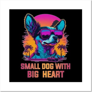 chihuahua dog lover small dog with big heart Posters and Art